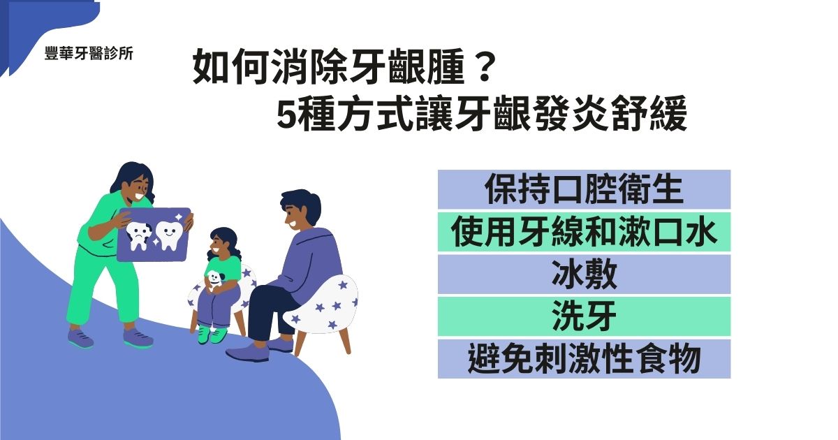 如何消除牙齦腫？5種方式讓牙齦發炎舒緩